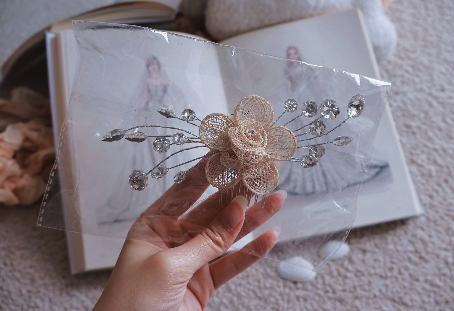 Rustic Bloom Bridal Headpiece