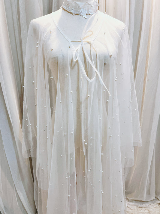 Pearl-embellished Shawl