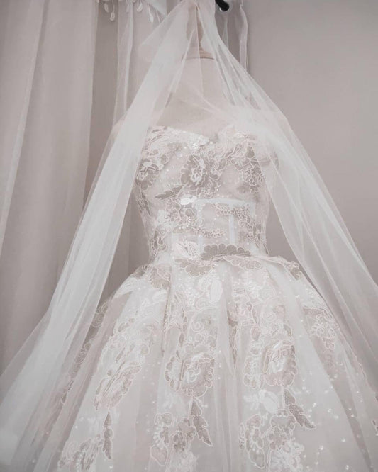 Plain Classic Floaty Veil (no comb)