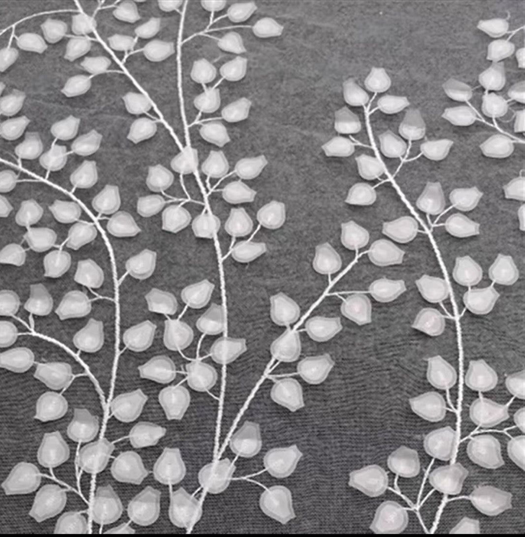 Floral Embroidered Veil