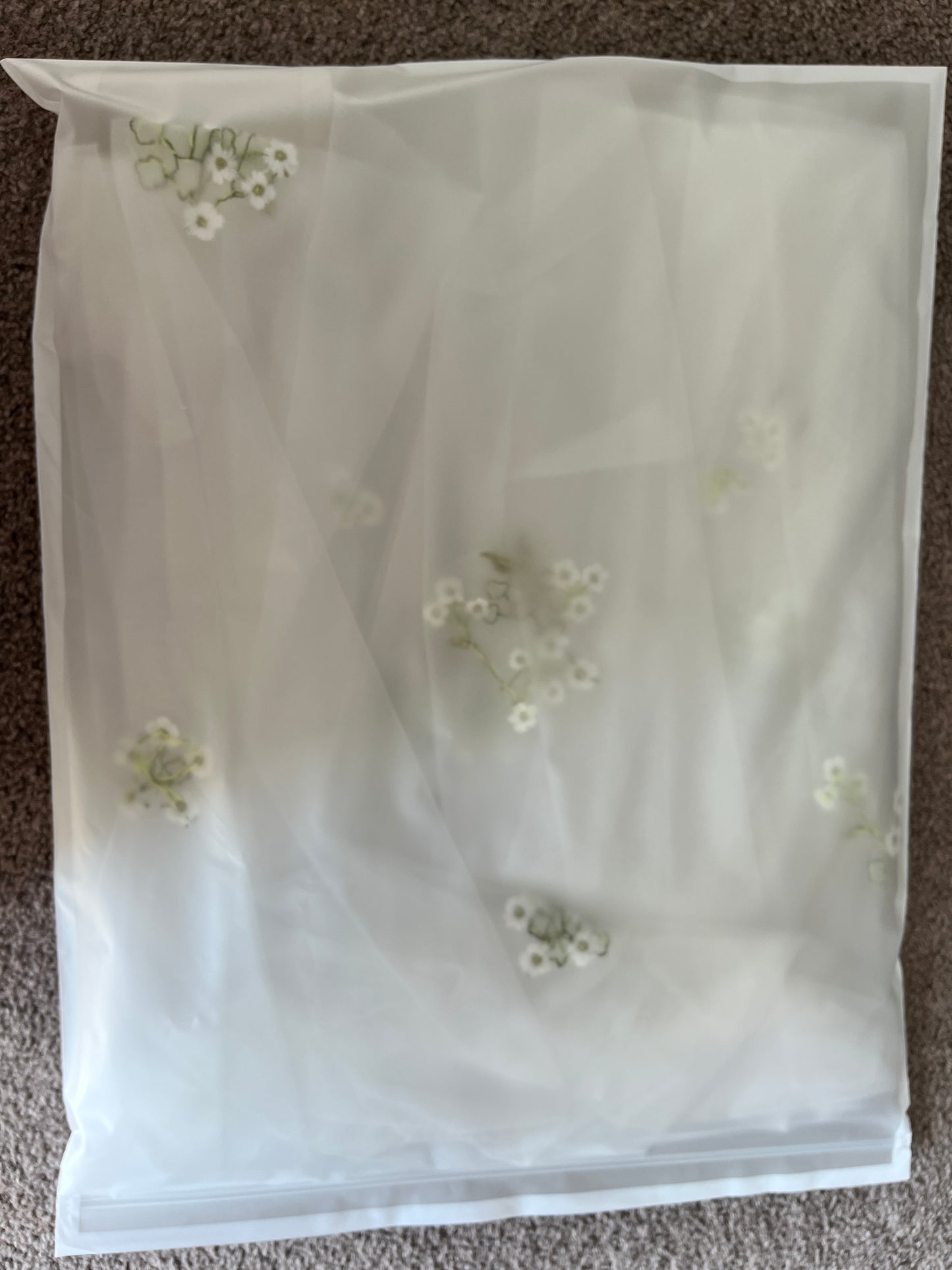 Floral Embroidered Veil