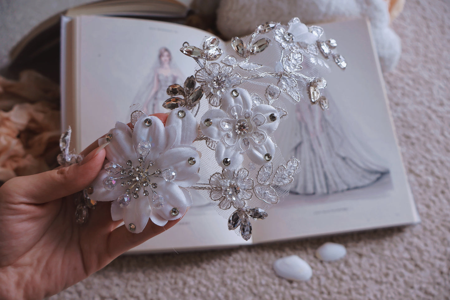 Radiant Dew Bridal Headpiece