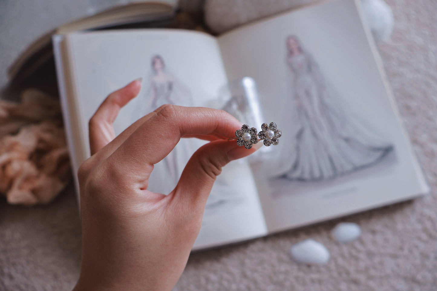 Dewdrop Pearl Hair Pin (A pack)