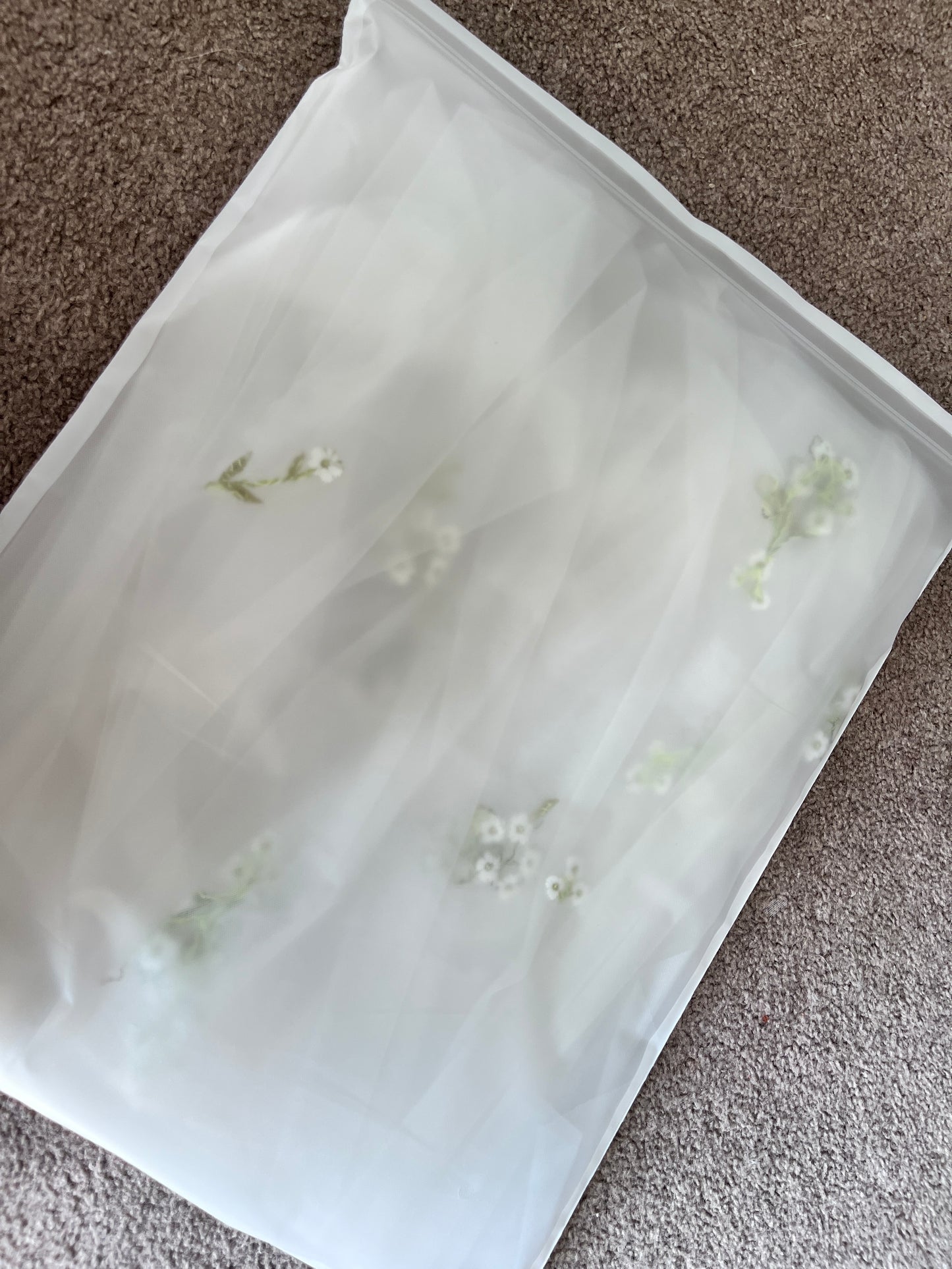 Floral Embroidered Veil