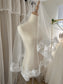 Embroidered Edge Veil (no comb)