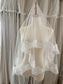 Embroidered Edge Veil (no comb)