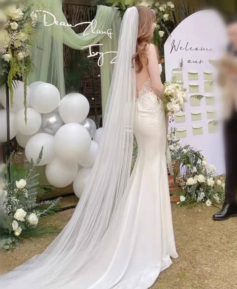 Plain Classic Floaty Veil