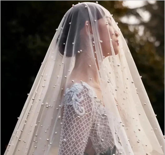 Pearly Long Veil